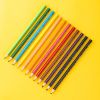 Creioane colorate 12 culori/set, DELI Enovation